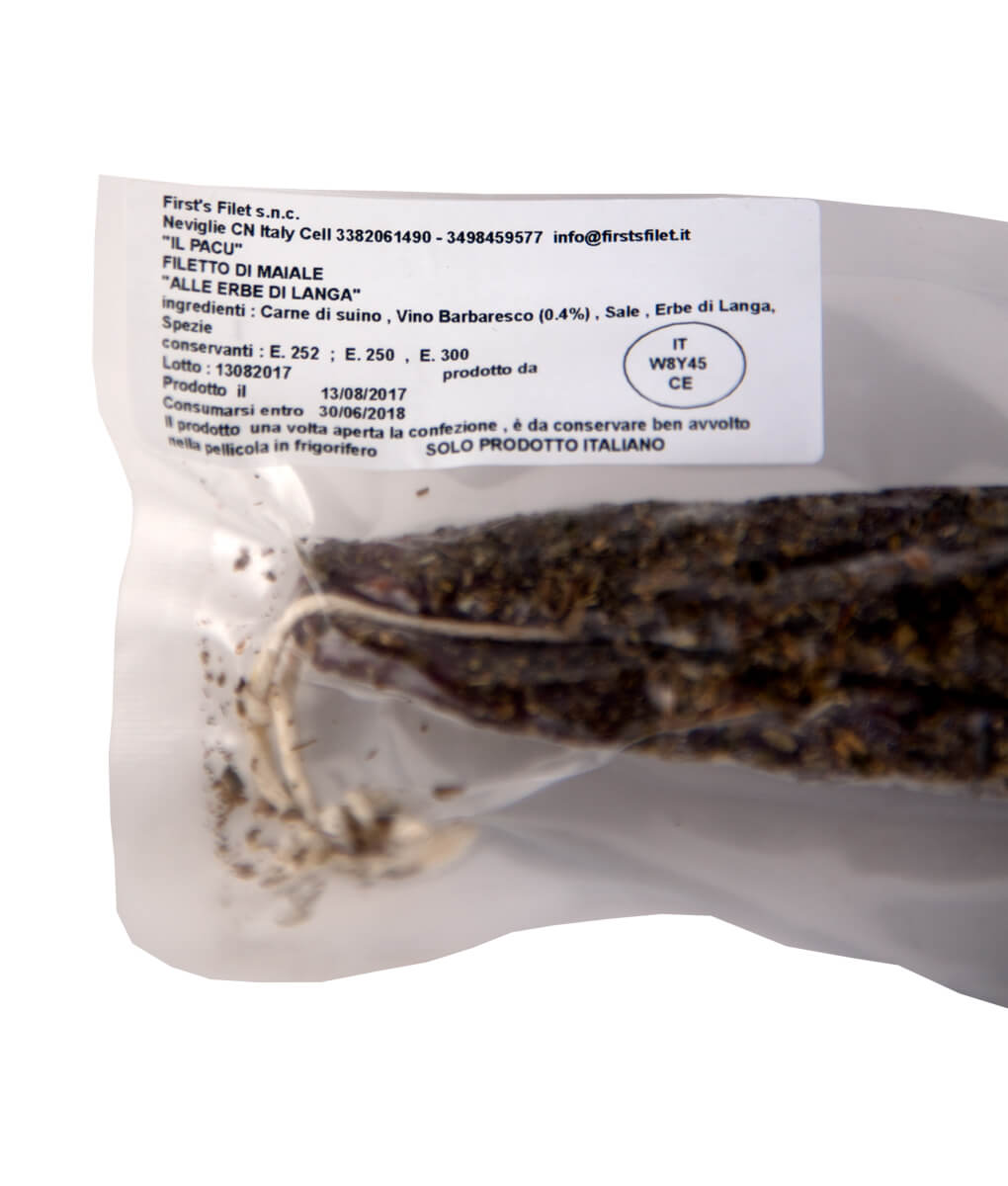 Filetto di maiale il Pacu label