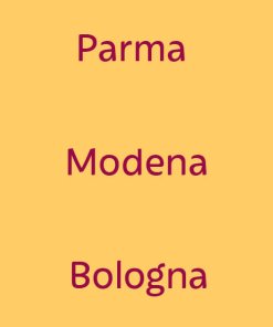 Parma-Modena-Bologna